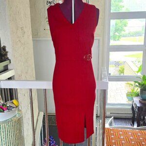 Enfocus Studio Red Pencil Dress